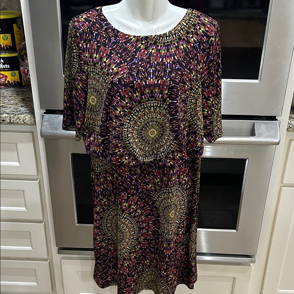 Emma & Michele Multicolor Patterned Dress